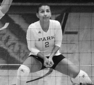 Belo Horizonte, Brazil native Daniela Duarte, freshman, awaits the ball. Duarte has been a solid defensive player for the Pirates.