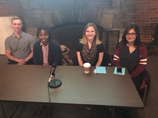 Left to right: Nic Halsey, Aaricka Haggins, Emma Givens, Iroda Narzullaeva