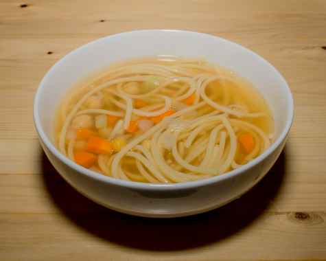 Chickpea noodle soup