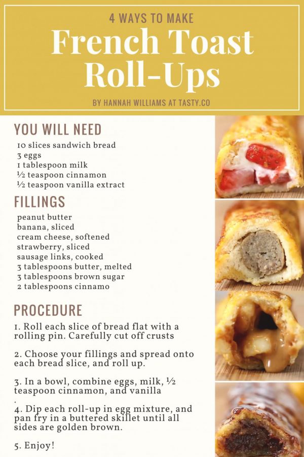 Recipe for french toast rollups
