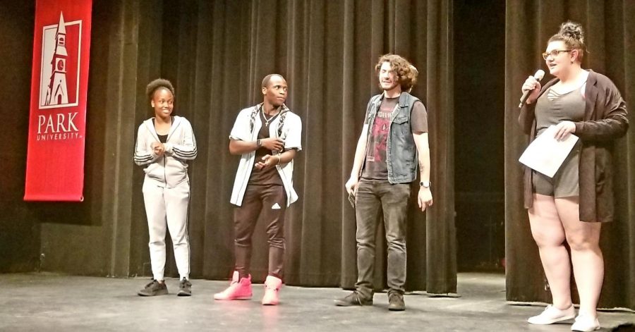 The winner of Park's got talent from left: AA Diamond, DJ Occelin, and John Carrazco