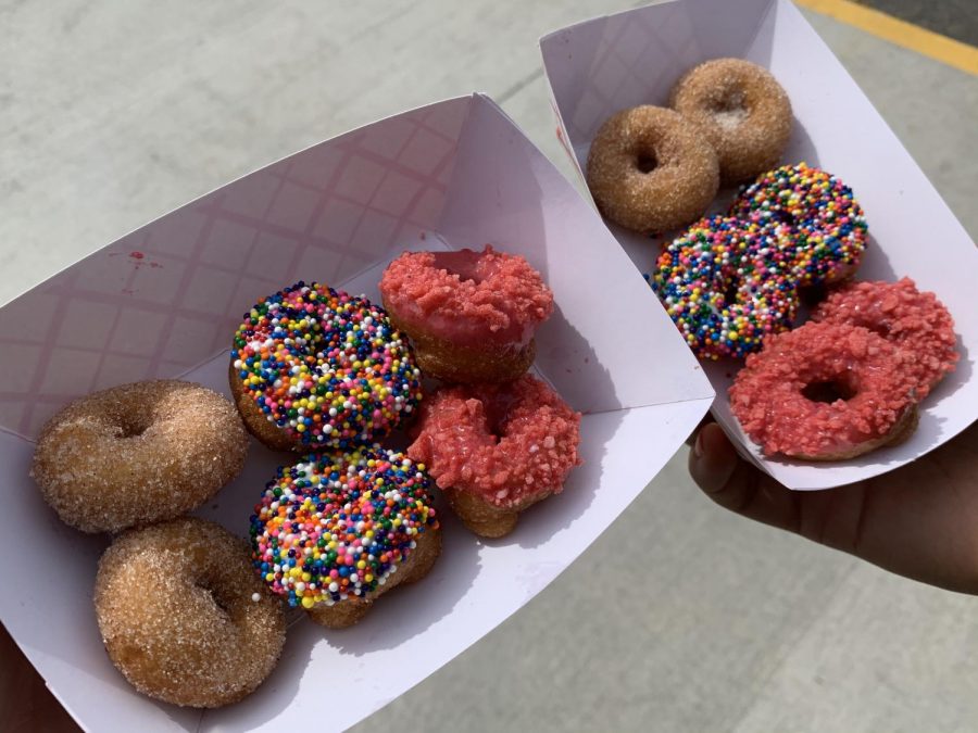 Six mini donuts from the Donut Stress Fest