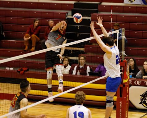 Joao Friedrich, junior outside hitter, earned several honors from the Heart of America Conference including Player of the Year. 