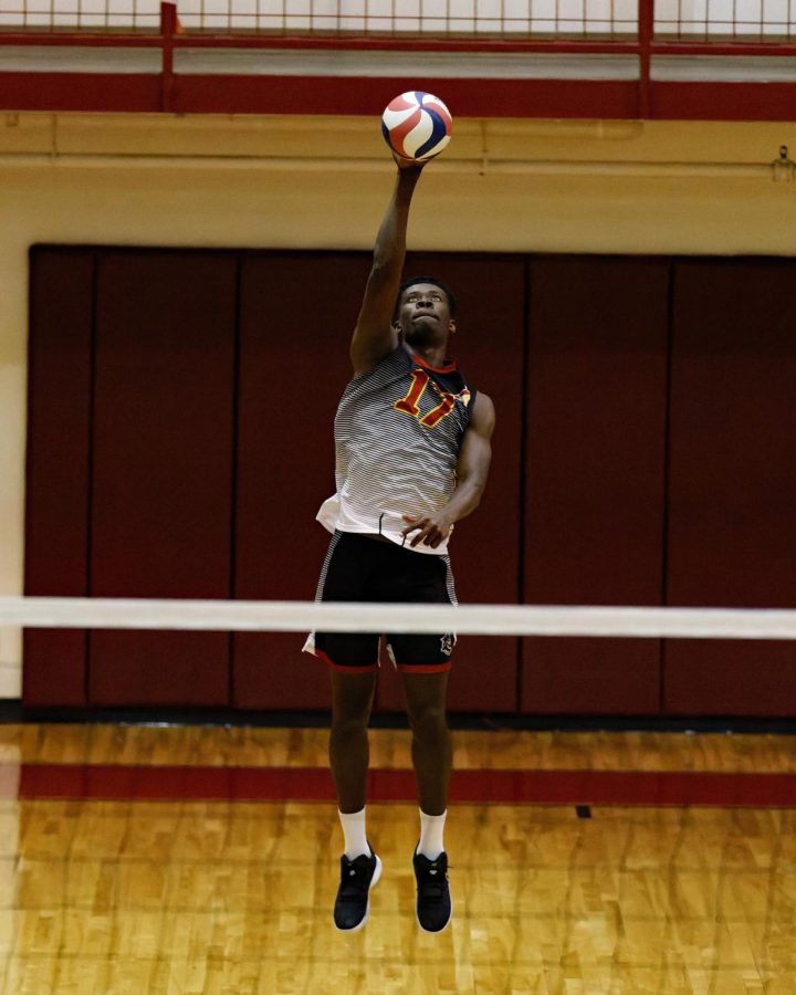 Samuel Esslife, freshman opposite hitter, won Freshman of the Year for the Heart of America Athletic Conference.