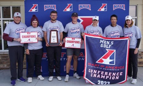 L-R: Assistant Coach Brian Silcott, Adam Gibson, Dylan Comstock, Raphael Sippel, Guillermo Cervantes, Cholnan Nunya and Head Coach Martha Linscott