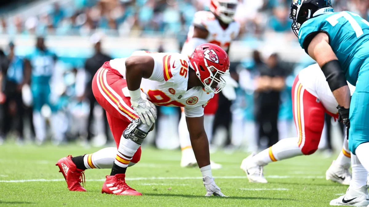 Kansas+City+Chiefs+defensive+tackle+Chris+Jones+was+back+in+full+force+against+the+Jacksonville+Jaguars+on+Sept.+17%2C+2023.+The+Chiefs+won+17-9+and+are+now+1-1+on+the+season.