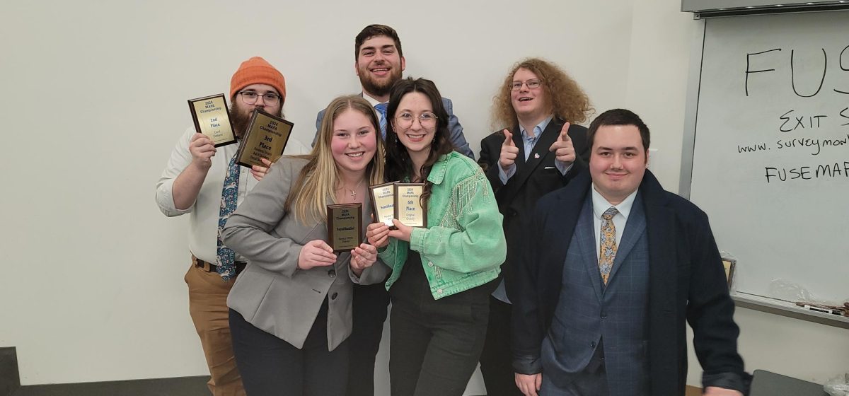 Front: Dani Burg, Ashlee Dureka, Zach Knowles; Back: Martin T. Roberson, President, Adam Wilkins, Vice President, Arastus Allen