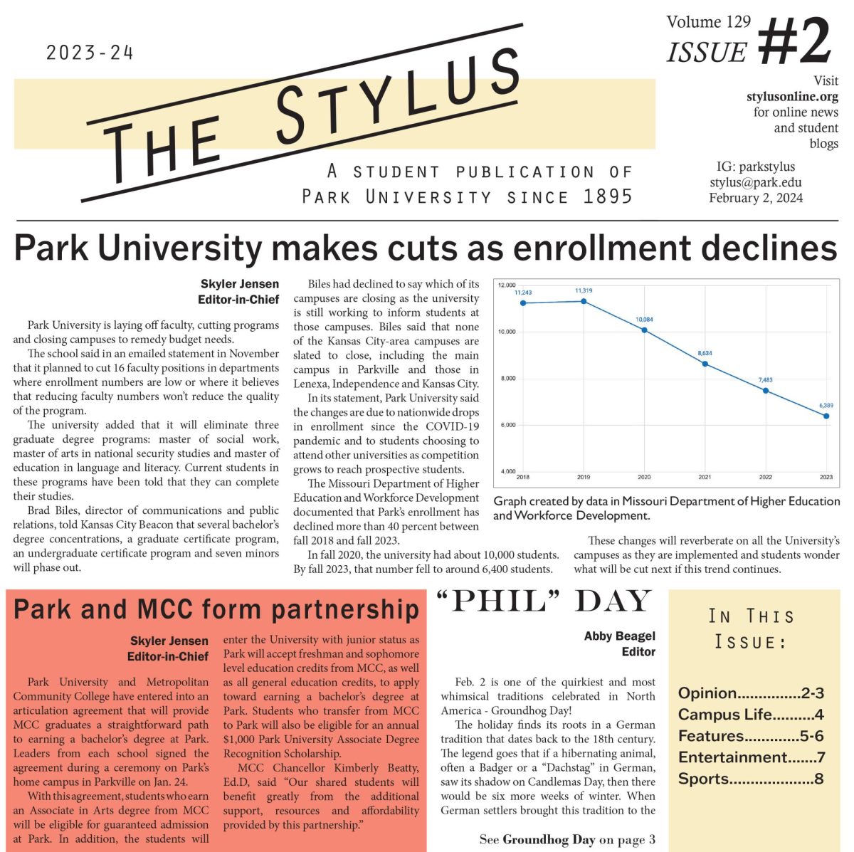 The Stylus- Volume 129, Issue 2