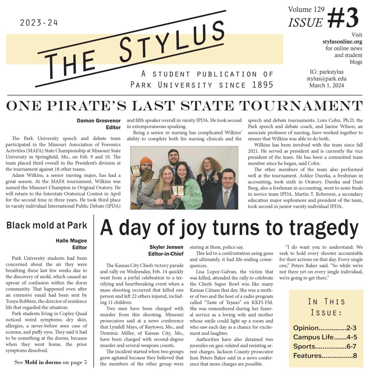 The Stylus- Volume 129, Issue 3