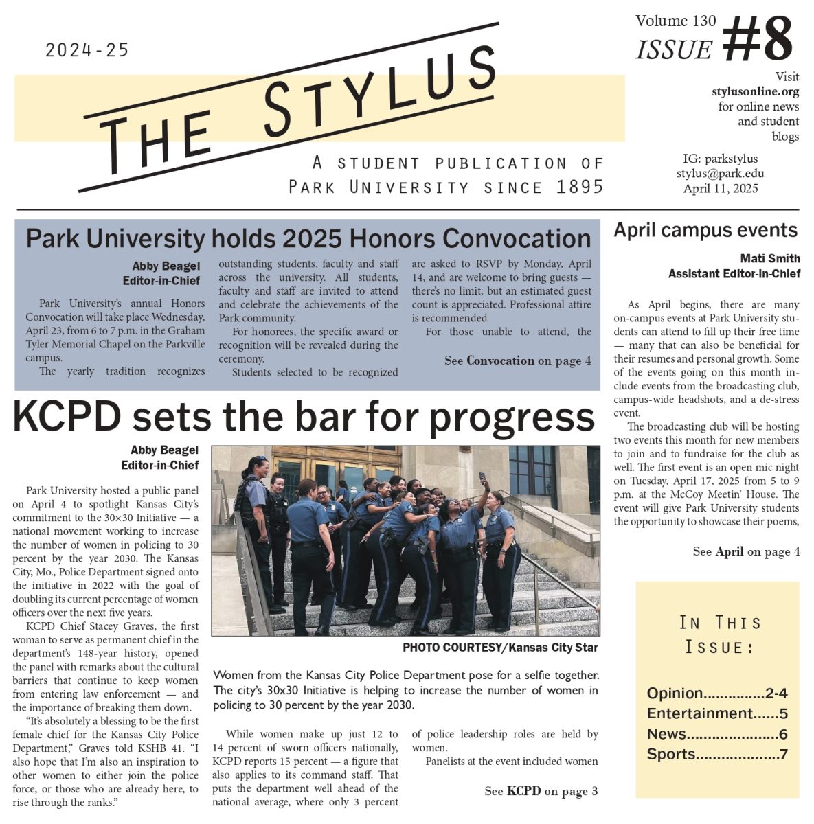 The Stylus - Volume 130 Issue 8 - April 11, 2025