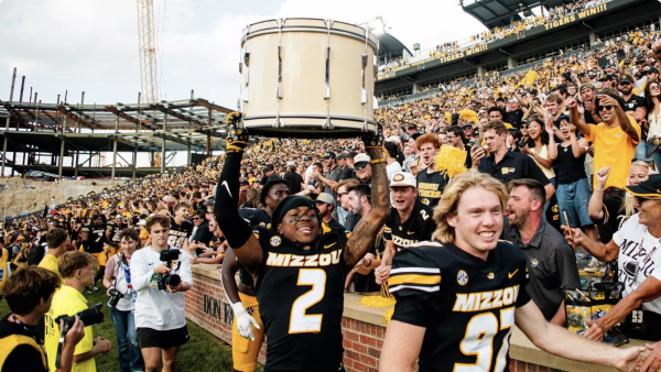 University of Missouri vs University of Kansas athletics rivalry
