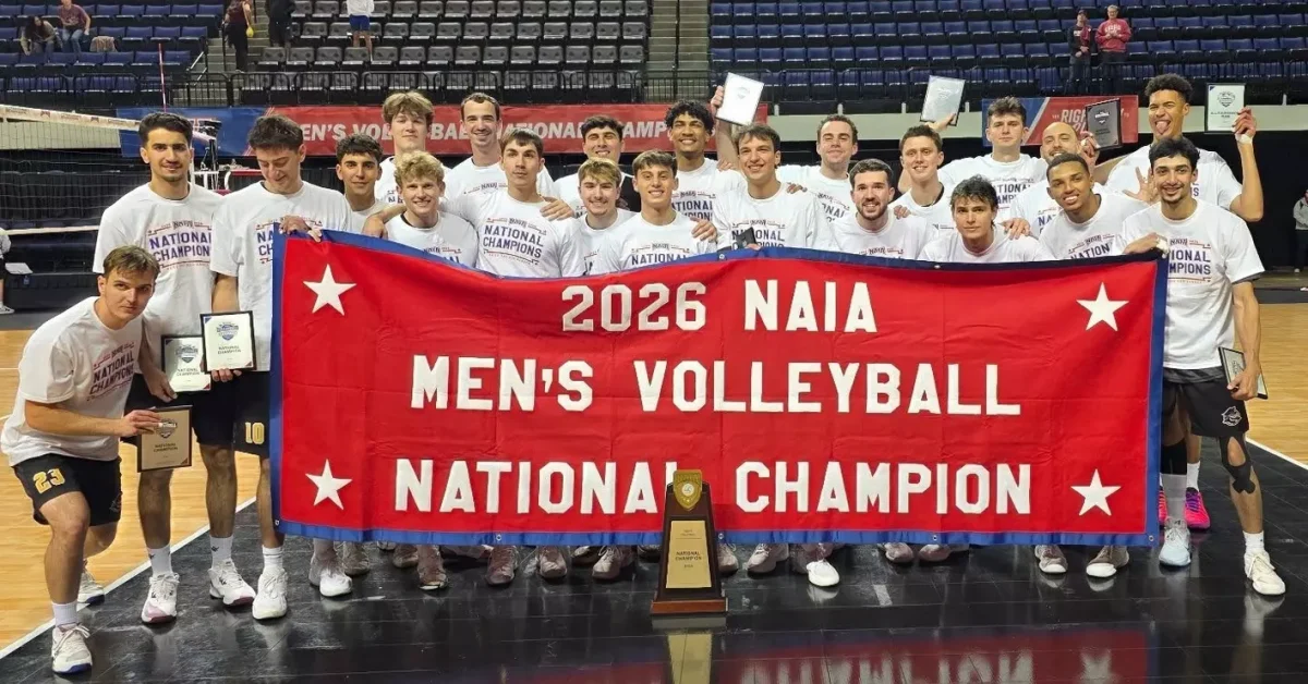The Park University Pirates men's volleyball team finished their season undefeated, capturing the NAIA Men's Volleyball National Championship.